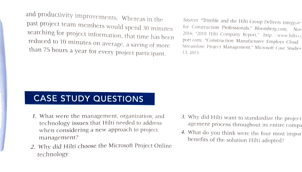 case study 1,2,3,4 584 Part Four Building and