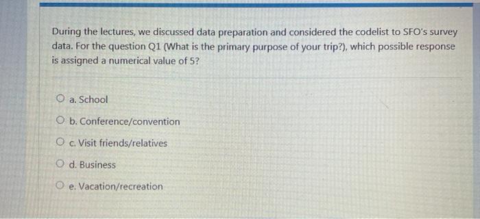 During the lectures, we discussed data