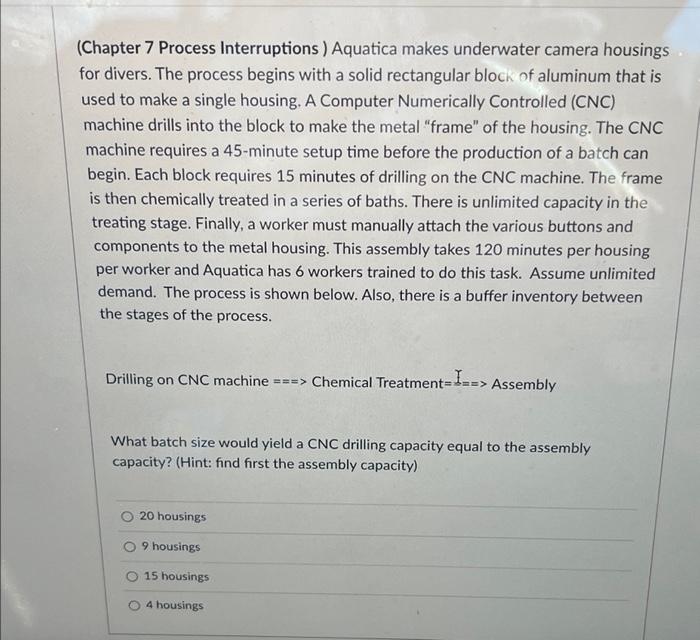 (Chapter 7 Process Interruptions) Aquatica makes