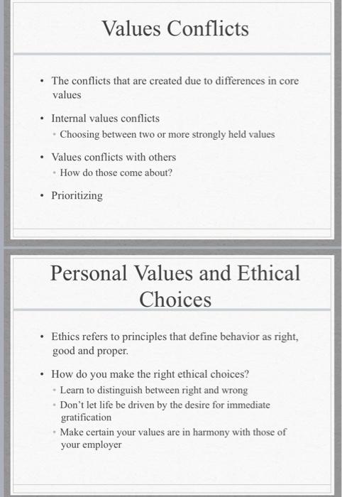 Reflect on your recent behavior. Identify an