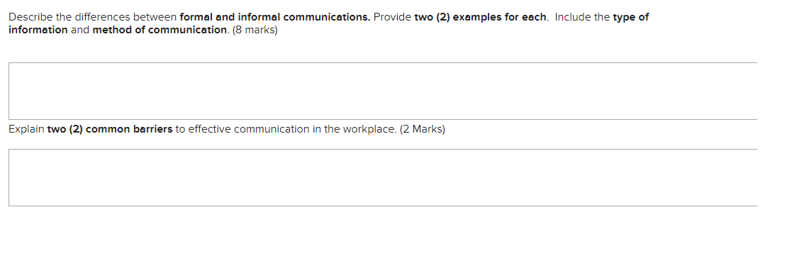 Describe the differences between formal and