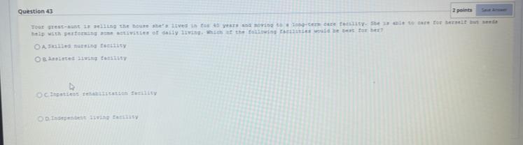 Question 42 Programs that provide education to