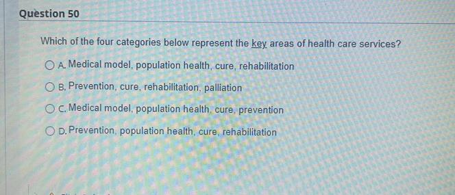 Question 42 Programs that provide education to