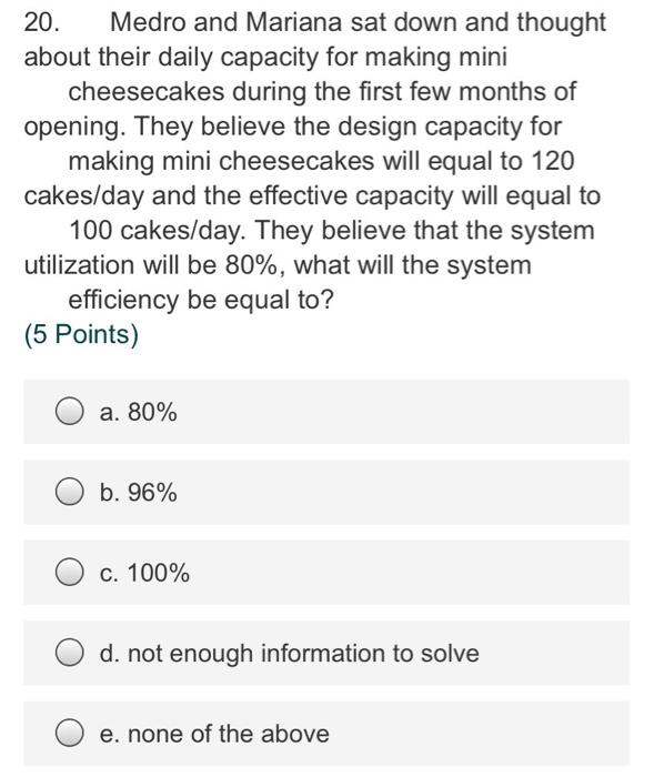 please answer them all 20. Medro and Mariana sat