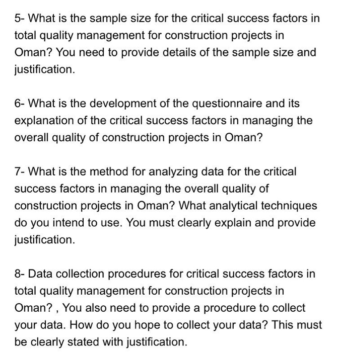 what are Critical success factors in total