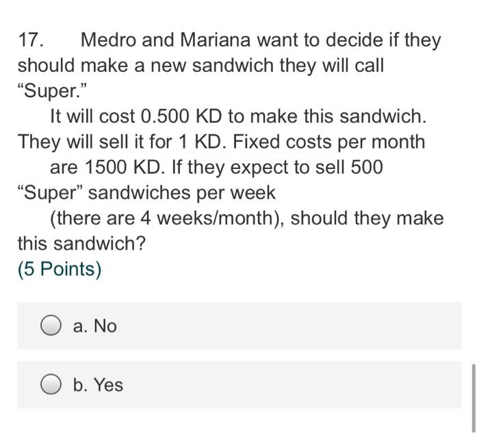 please answer them all 20. Medro and Mariana sat