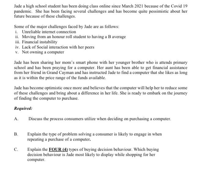 please answer questions A & B thoroughly in a