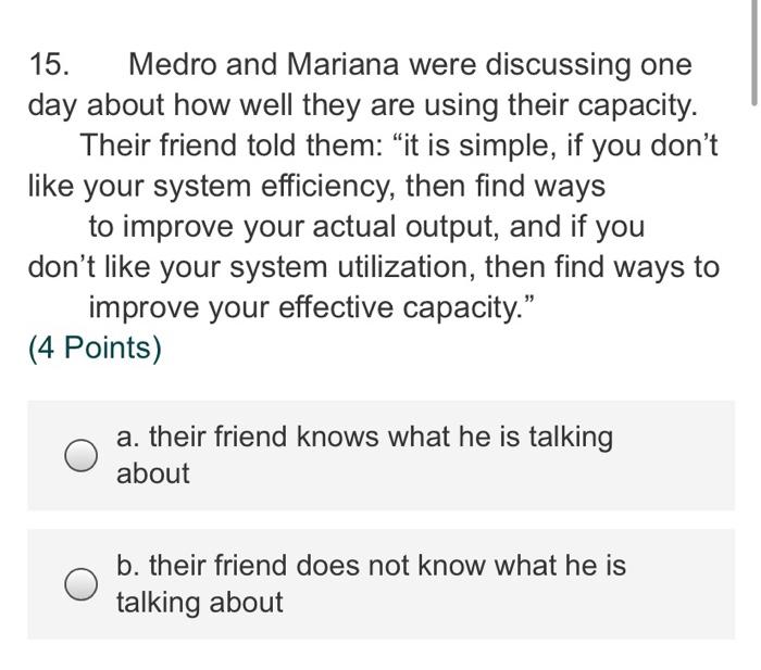 please answer them all 20. Medro and Mariana sat