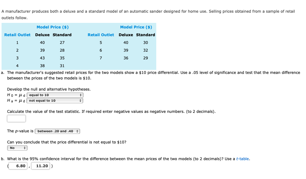 A manufacturer produces both a deluxe and a
