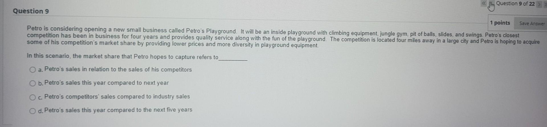 Question 9 of 22  style=