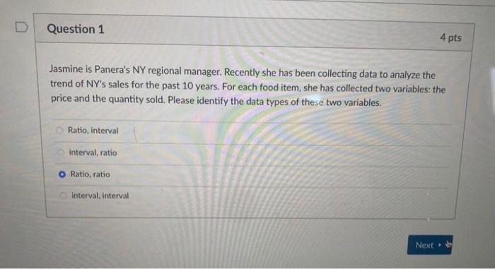 Jasmine is Panera's NY regional manager. Recently