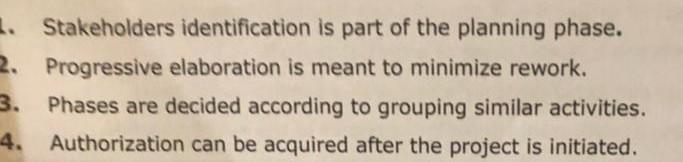 With justification, why is wrong? 1. Stakeholders