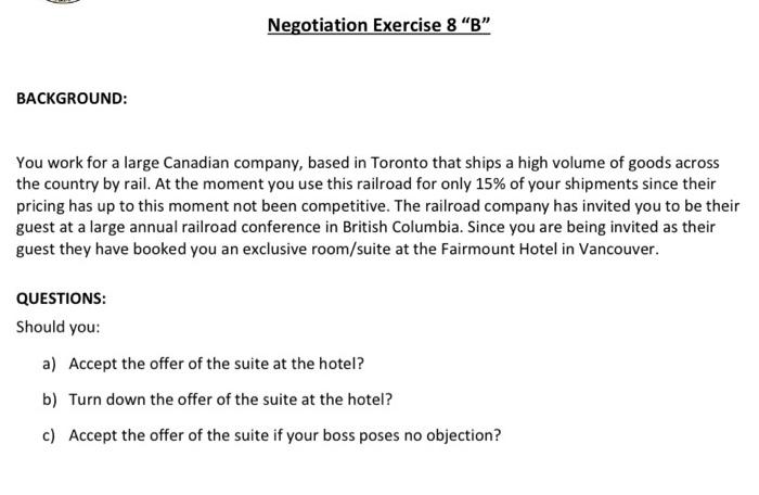 its communication nd negotiation questions