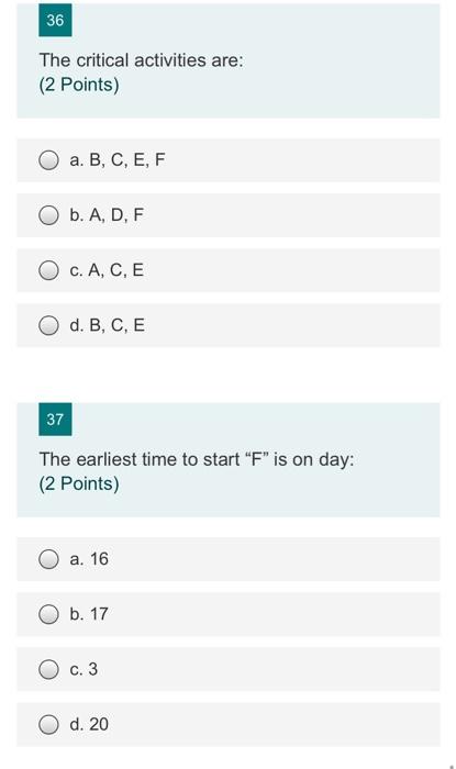 please answer all the questions I would