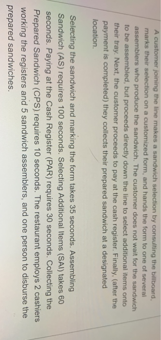 Read the following process description and answer