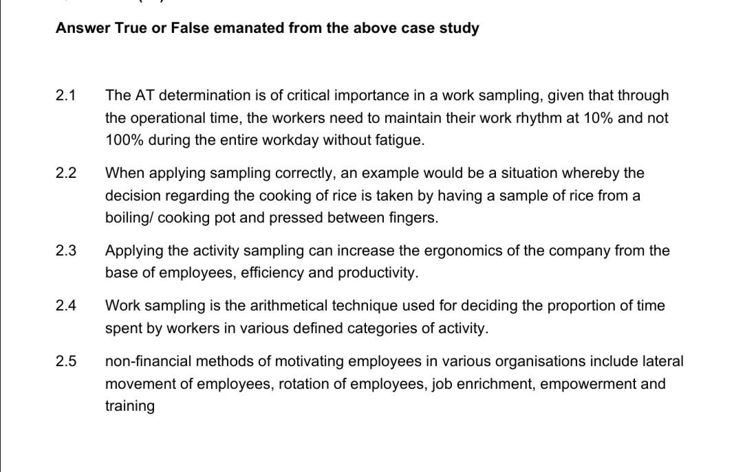 Study the following case study and answer the