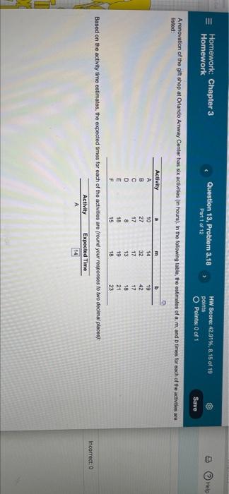 III Homework: Chapter 3 Homework Question 13,