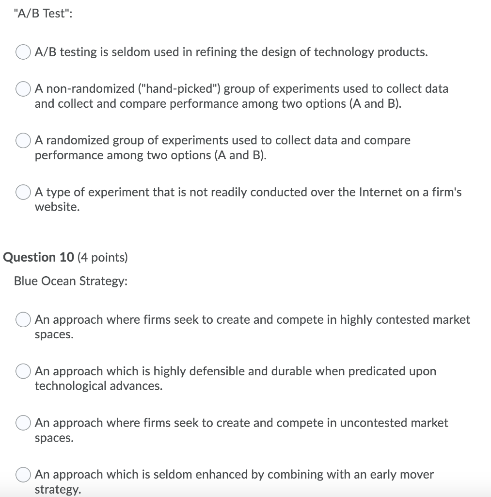 "A/B Test": A/B testing is seldom used in