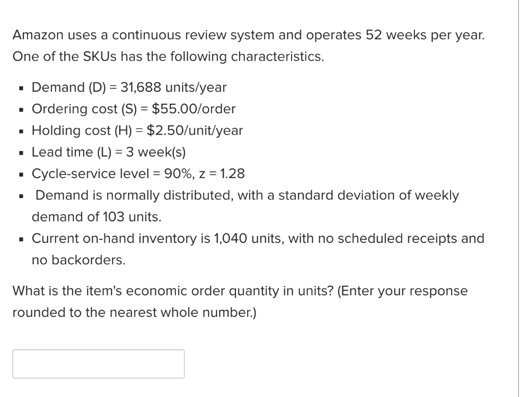 Amazon uses a continuous review system and