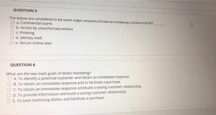 only answer , without explain QUESTION 5 The