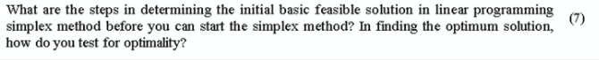 What are the steps in determining the initial