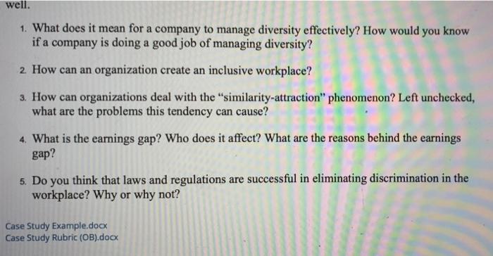 only need #4 and #5 please! 1. What does it mean