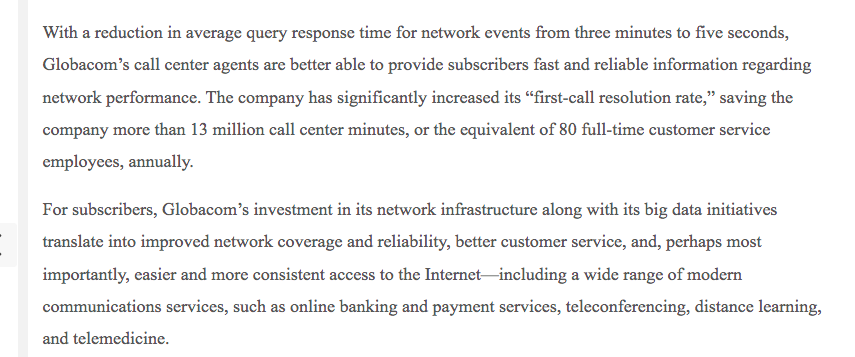 Case Two Globacom Invests in Its Mobile Network