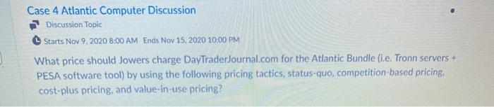 Case 4 Atlantic Computer Discussion Discussion