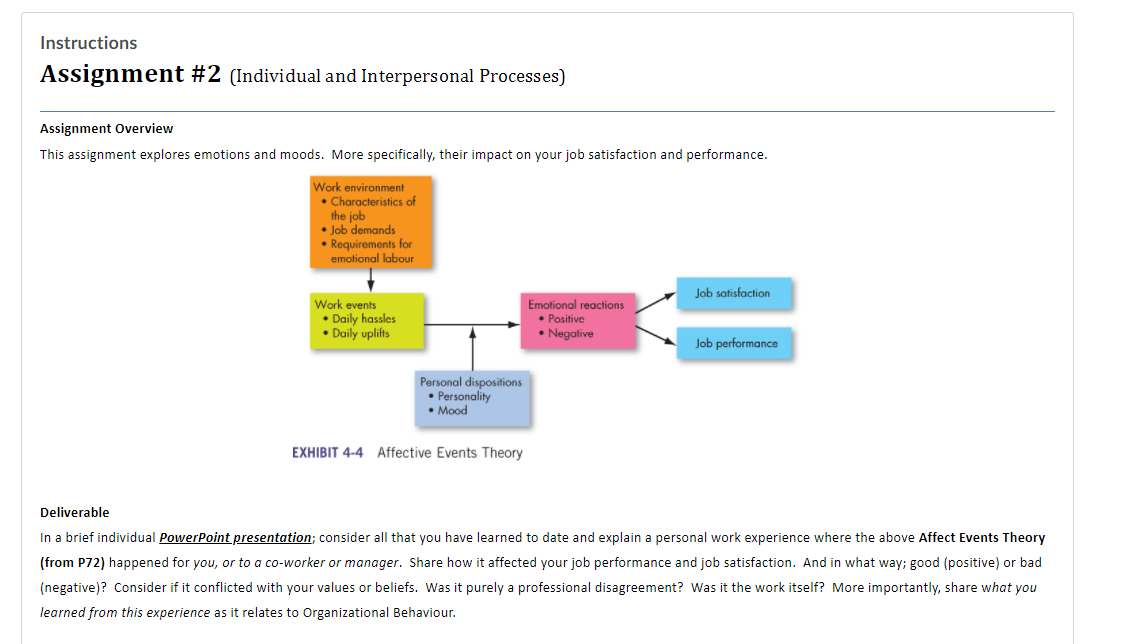 Instructions Assignment #2 (Individual and