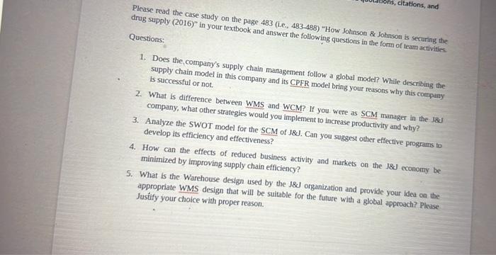 ns, citations, and Please read the case study on