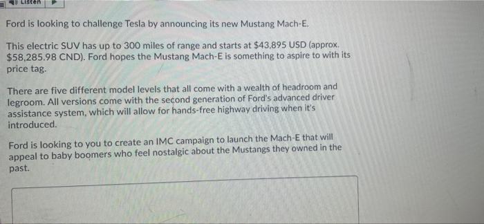 please help me asap cen Ford is looking to