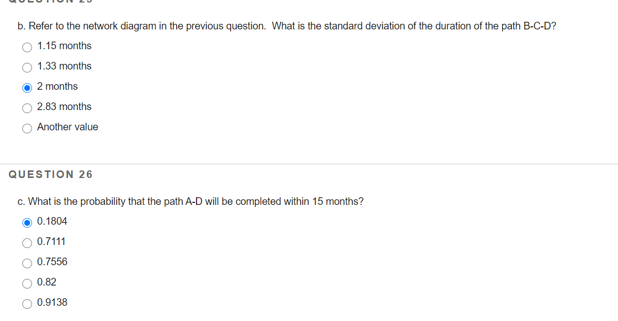 I only need answer for C Consider the following