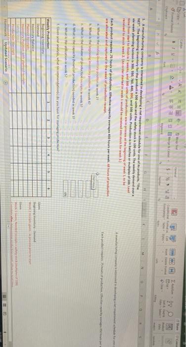 . 1. Amanfacturing company is in devement where
