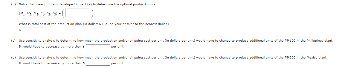 please organize answer in the format the question