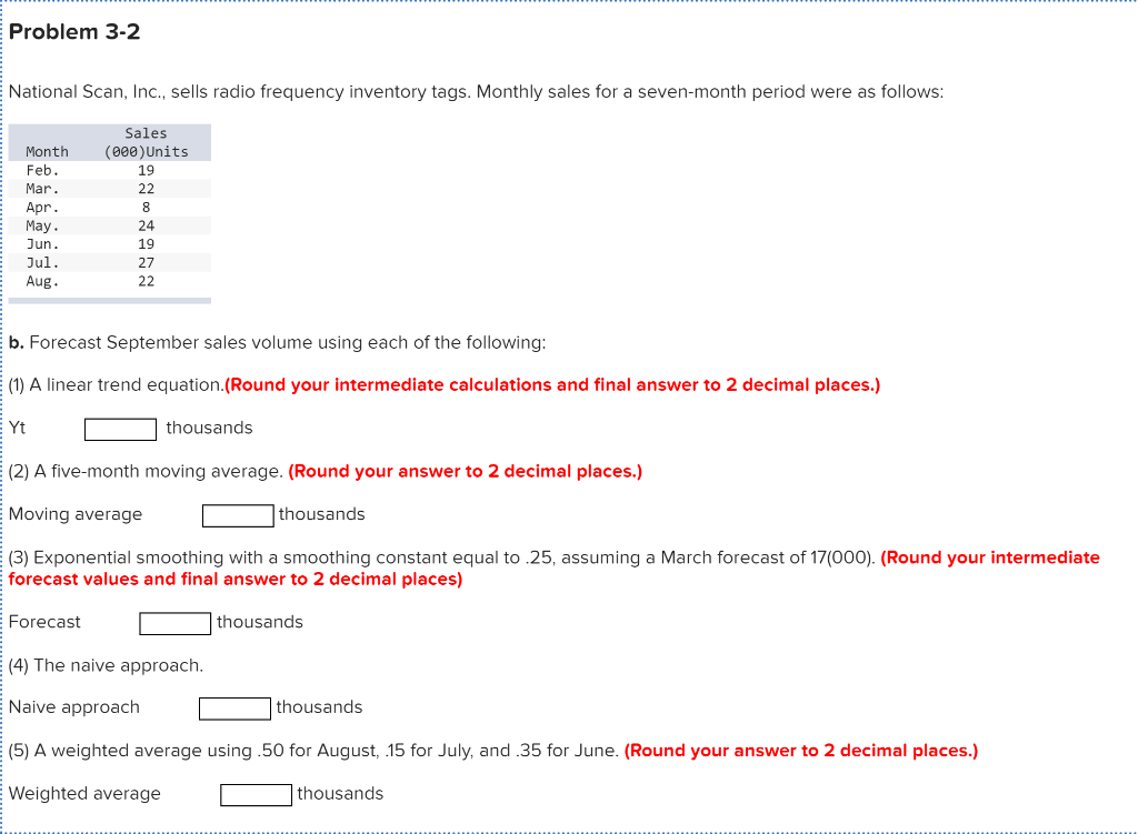 Problem 3-2 National Scan, Inc., sells radio