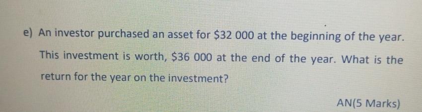 QUESTION 1 Boakye decided to invest his Pension