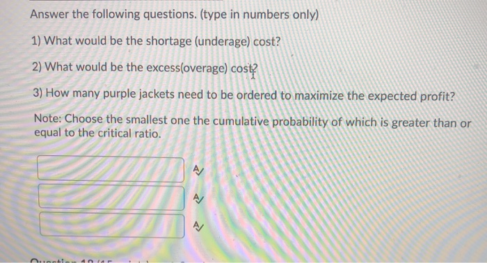 Question 17 (16 points) Mr. Warrior, the manager