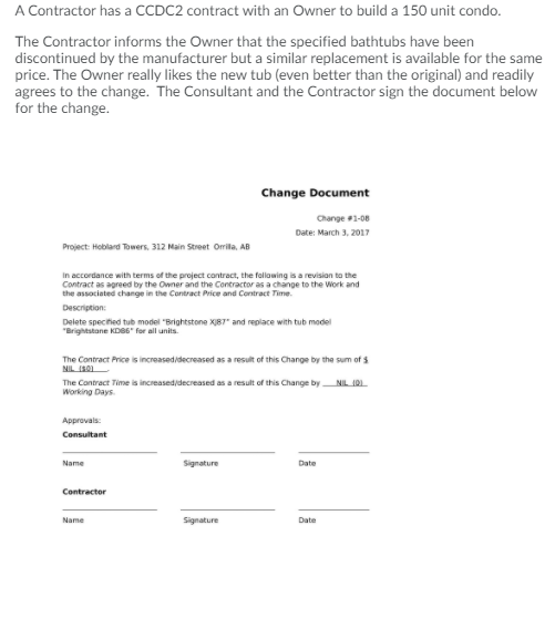 This document has been signed by the Consultant