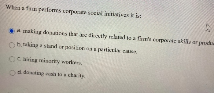 When a firm performs corporate social initiatives
