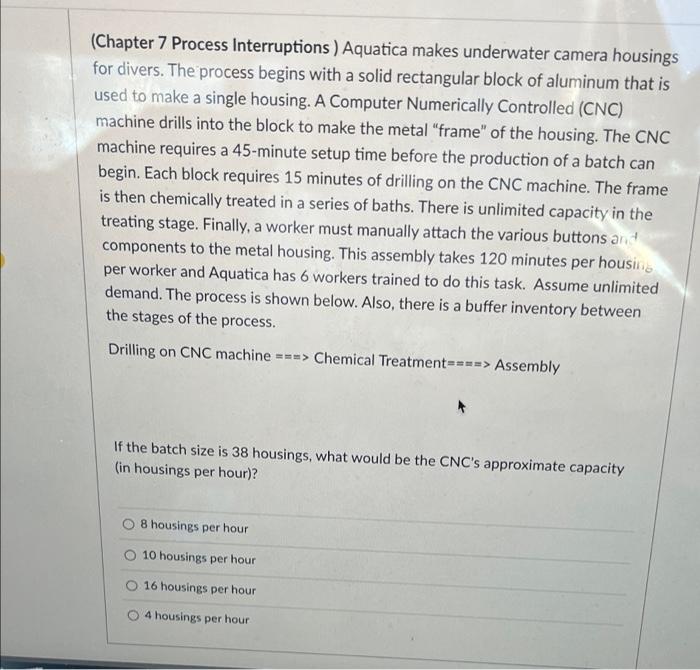 (Chapter 7 Process Interruptions) Aquatica makes