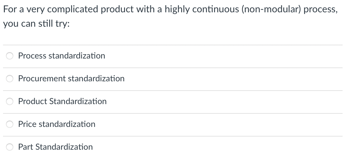 For a very complicated product with a highly