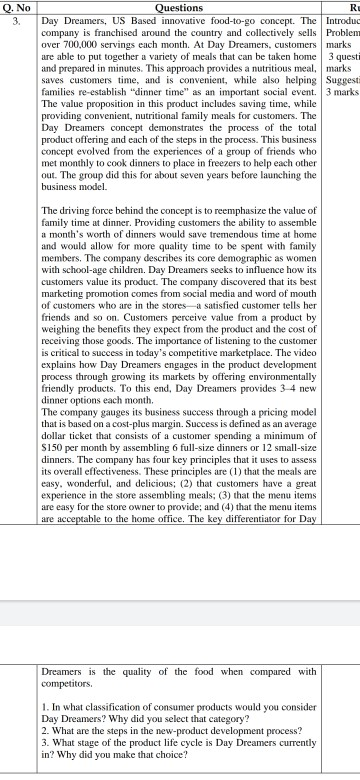 case study..20 marks Q. No 3. 3 queste Questions