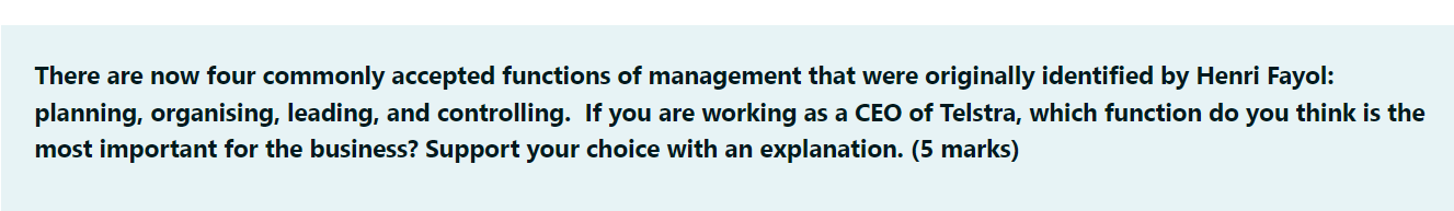 There are now four commonly accepted functions of