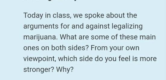 post new answer Today in class, we spoke about