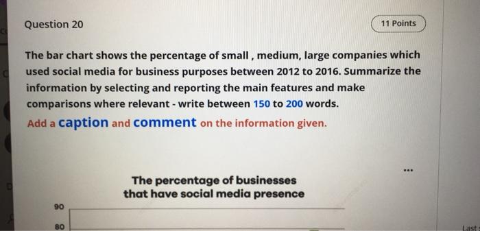 Quick and clear answer please 150-200 Question 20