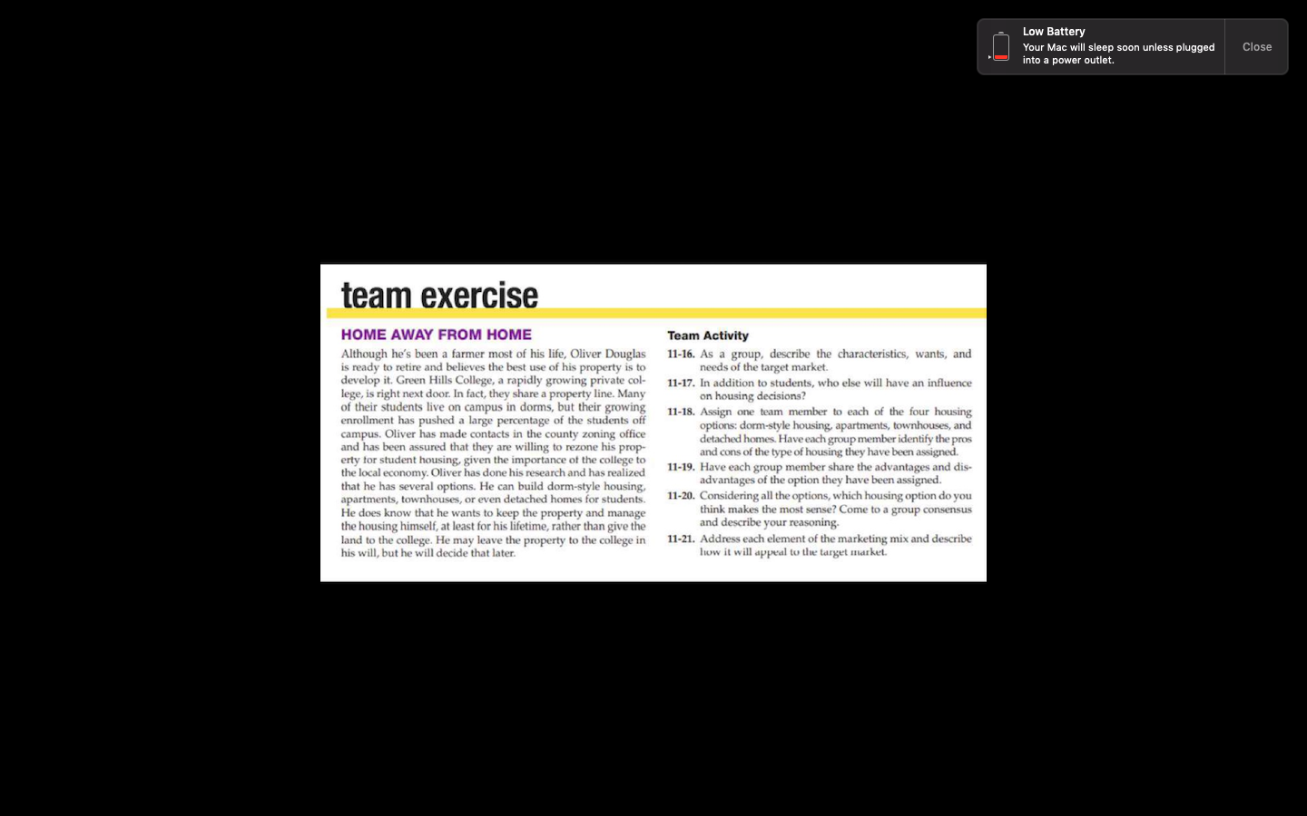 Low Battery Your Mac will sleep soon unless