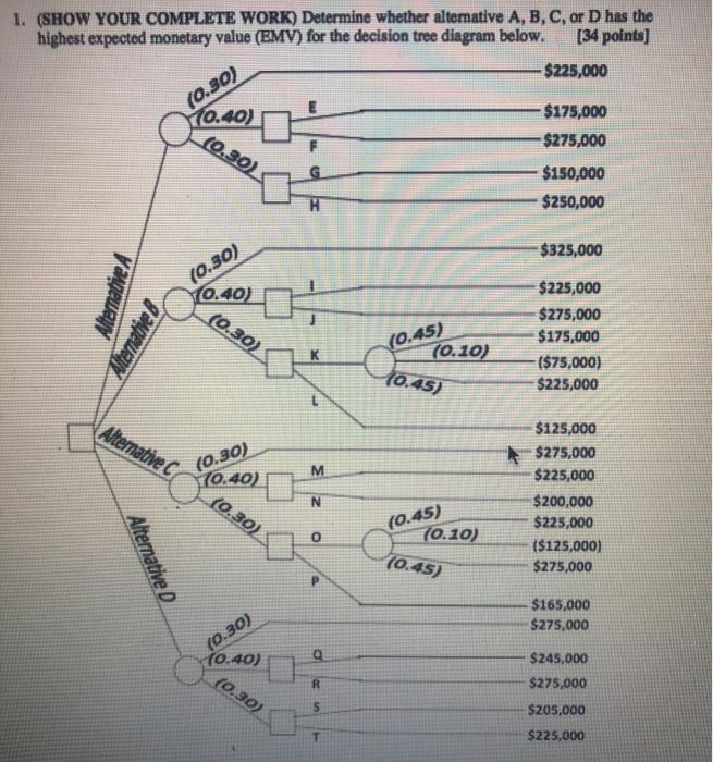 1. (SHOW YOUR COMPLETE WORK) Determine whether