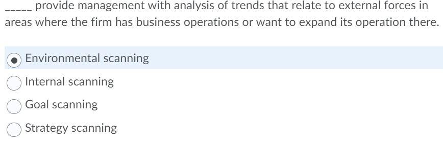 Answer ASAP please Regarding Strategy