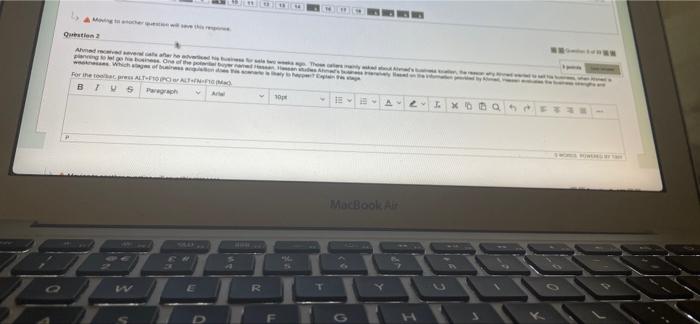 Star Question will save this response Question 2