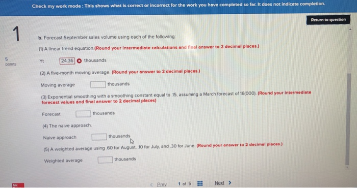 Check my work mode: This shows what is correct or